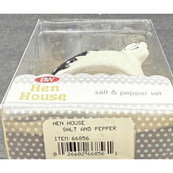 Boston Warehouse Hen House Hen On Nest With Eggs Salt & Pepper Set New In Box - Picture 3 of 5
